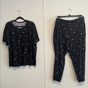 Black Star and Moon Pajama Set
